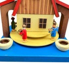 Vintage German Style Wooden Christmas Pyramid Nativity Scene Candle Carousel
