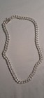 925 Stamped Sterling Silver Plated Solid Cuban Link Chain Necklace Box Clasp 24 