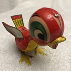 1950   s Vintage Mikuni Made In Japan Tin Litho Wind-up Mechanical Bird Duck Chick