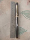 Cross Townsend Titanium Gun Metal Fountain Pen Medium Gold Plated  Nib Usa Made