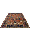 Multi Size Hand Knotted Heriz Serapi Rust Premium Indian Living Room Area Rug