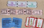 Lot-chuck E Cheese  Zap Zone  Putterz  Pinball Pete s-185 Tokens  75 Tix  4 Cups