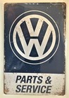 Vw Volkswagen Parts Tin Sign  type 1 Bug Beetle Split Oval Kombi Cab Bus  W50524