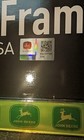     new  Official John Deere License Plate Metal Frame Reflective Acrylic 