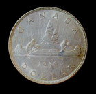 Canada 1936 1  One Dollar Silver Coin Choice Bu Beautiful Rainbow Toning