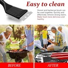 Stainless Steel Bbq Grill Brush And Scraper Set For Outdoor Grill
