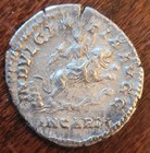     septimius Severus-denarius-silver-203 Ad-18mm 2 73g-ch Vf-rome-lion-ric Iv 266