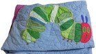 Pottery Barn Kids Very Hungry Caterpillar Quilt Reversible Queen Blue Gingham