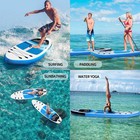 Stand Up Paddle Board With Durable Sup Accessories   Carry Bag Non-slip Deck