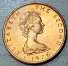 1976 Isle Of Man 1 2 Half Penny Atlantic Herring Unc 
