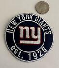 New York Giants Vintage Rare Embroidered Iron On Patch  3    X 3    Beautiful 