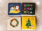  Set Of 4 3d Pop-up Christmas Greeting Cards And Envelopes  