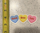 Dutch Bros Luv Candy Hearts Sticker Because Coffee Is My Love Language Always   
