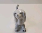 Vintage Blue   White Porcelain Dog Figurine   Spaniel 