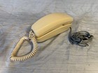 Vintage At t Trimline 210 Phone Beige Curly Corded Retro Landline Desk Telephone