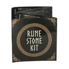 Black Onyx Viking Rune Stones Set 25 Norse Divination Kit