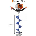 52cc 2 Stroke Gas Ice Auger  10  Diameter 31 5  Length With Epa Certificate