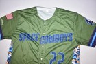 Sugar Land Space Cowboys Jersey Mens Green Minor League Baseball  22 Camo Sz Xl