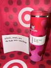 New Stanley Target Valentines 16 Oz Aero Light Transit Bottle Red   Pink Hearts