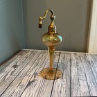 Vintage Signed Devilbiss Art Deco Atomizer Iridescent Glass Perfume Bottle