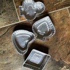 Lot Of 4 Cookie Cutters Metal Vintage Suit Of Cards Hearts Clubs Spade Diamonds