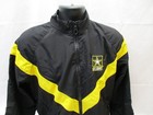 Us Army Winter Pt Jacket Black Gold yellow Trim Pts Top Windbreaker Uniform Coat