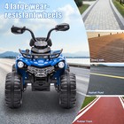 Kids 12v Battery Powered Ride On Car Quad Four Wheeler Atv Toy W  Led Headlights