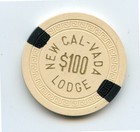 100 00 Chip From The New Cal-vada Lodge Lake Tahoe Nevada