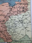 Original 1918 Print   Map Of The Eastern Frontier