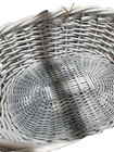 Large Oval Painted Willow Basket 20th C Decor  Wood Storage  27  H By 26 L