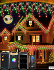 Icicle 299led 33ft Christmas Holiday Decor String Rgb Lights App remote Controll