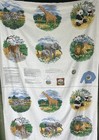 Vintage Wamsutta Appliqu  s Grassland Animals Wildlife Binney   Smith Crayola Nos