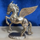 Vinatge Solid Brass Pegasus Statue Flying Horse With Wings Decor 7   
