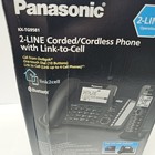 Panasonic 2-line Set Of 2 Cordless   1 Corded Phone With Link-to-cell Kx-tg9581