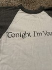 Rod Stewart Concert T-shirt Medium  Raglan Sleeves Tonight I   m Yours Vtg 1980 s 