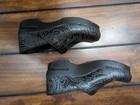 Dansko Women s Black Floral Tooled Leather Clog   Us Sz 7 5 - 8  eur 38  Nursing
