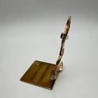 Vintage Brass Fouled Anchor Bookend Single 4x4 Base Mid Century Nautical Decor 