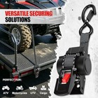 Retractable Ratchet Tie Down Straps - 1  X 12   1500lbs Break Strength  Bolt-   