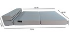 Lounger Folding Foam Mattress  Convertible Sleeper Sofa Bed 6 X 48 X80 Gray