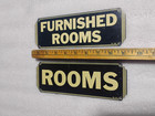 Vintage Original Furnished Rooms Hotel Motel Apartment Art Deco Signs