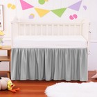 Crib Bed Skirt Dust Ruffle 100  Cotton - Natural  Soft  Breathable For Baby s   
