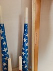 8 Vtg  Tin Metal Litho Party Horns Noise Makers Toys Usa 4th Of July Celebrate