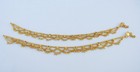 Indian Gold Plated Payal Foot Designer Chain Anklet Set Ethnic Fashion Jewelry