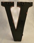 Vintage Style Light Up Metal Marquee Letter Battery Operated    v    Rusty Color 12 