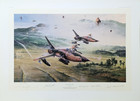 Rolling Thunder By Robert Taylor Aviation Print Signed By Vietnam F-105 Pilots