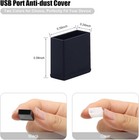 Bushibu Usb Cover Cap  20 Pcs Black Clear Plastic A Male Anti-dust Plug 2 