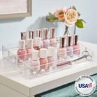 Multi-level Nail Polish Bottle Holder Clear Plastic Organizer Rack For Up