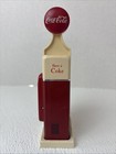 Coca-cola Vending Machine Gas Pump Salt Pepper Shaker Set W  Stand Vintage 1993