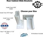Drawer cabinet Slide Track socket brackets choose From Various Sizes all