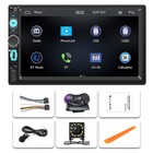 7  Double 2 Din Car Stereo Radio Mp5 Touch Screen Bluetooth Fm Usb   Rear Camera